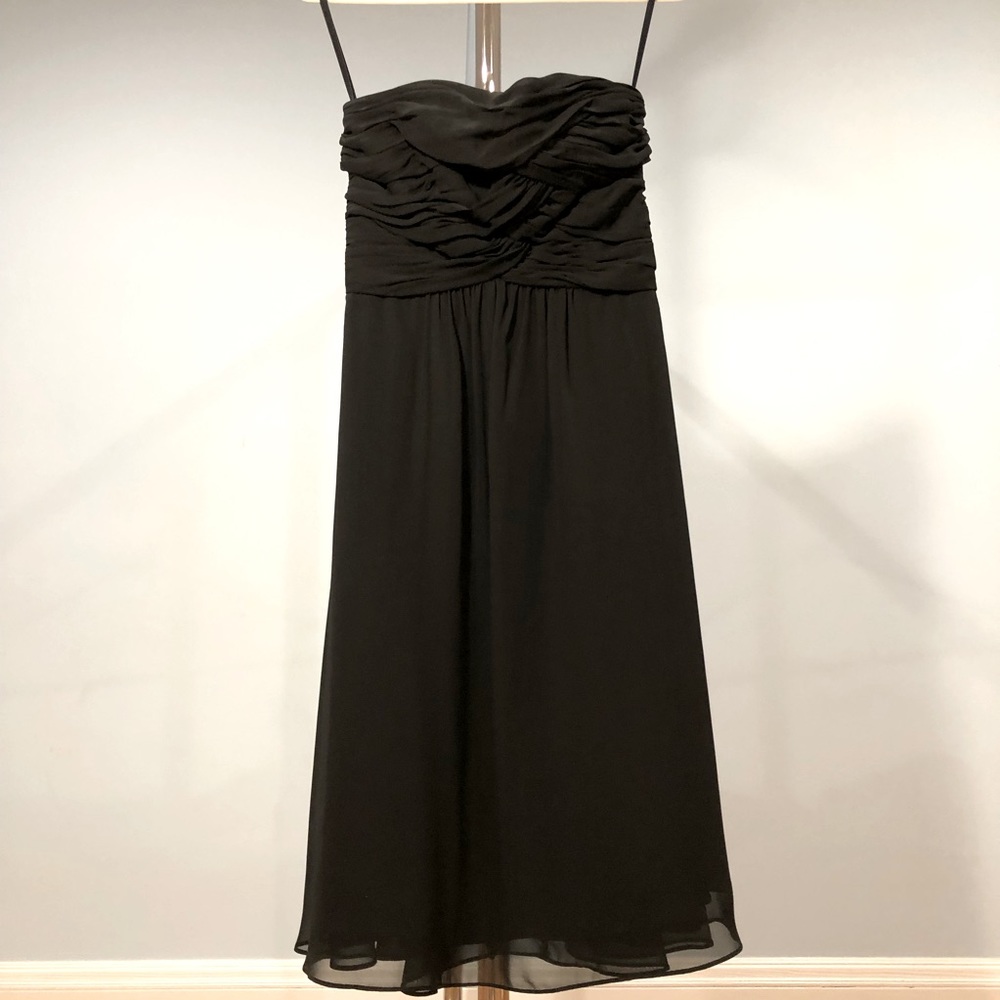 White House Black Market Black Strapless Dress
